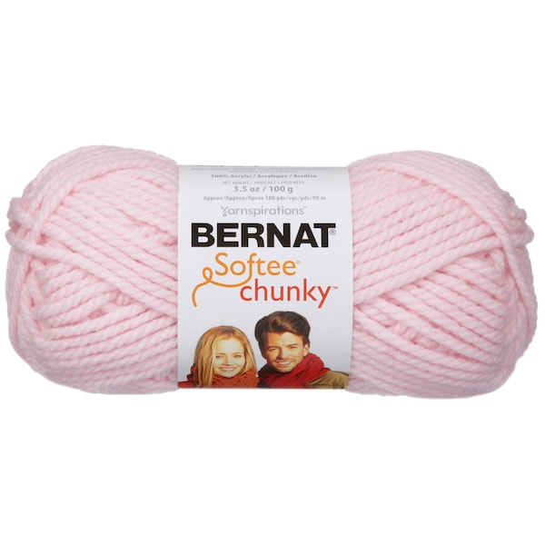 Bernat BABY PINK YARN SOFTEE CHUNKY 16112828418 Zoro